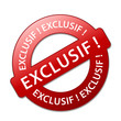 Tampon "EXCLUSIF!" (offre spéciale en exclusivité web internet)