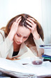 Exhausted  businesswoman