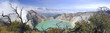 Lake in a crater of volcano Ijen