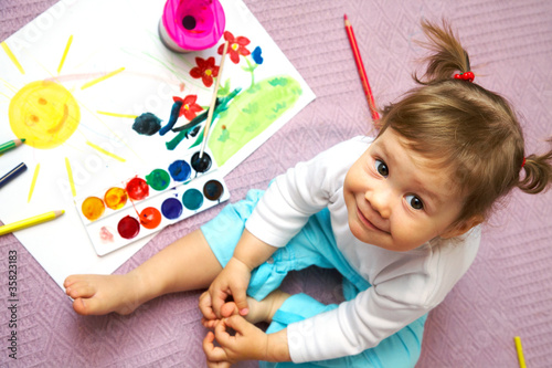 Photo: Kids painting Kids painting