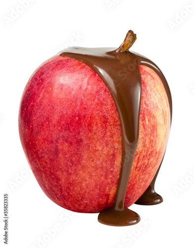 Photo: Chocolate coated apple Chocolate coated apple