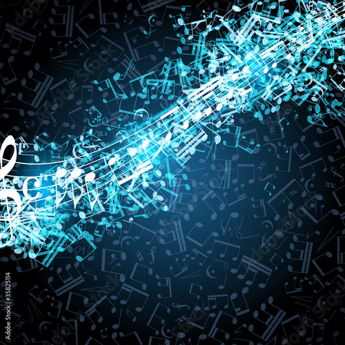 Vektor: Notes musical background Notes musical background