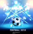 football light poster, easy editable