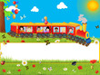 Children train banner