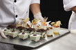 Assortiment de desserts en verrines