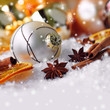 Weihnachtskugel und Anissterne Weihnachtskugel und Anissterne