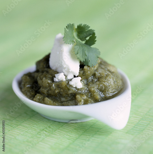 Photo: Purée de brocoli à la feta Purée de brocoli à la feta
