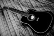 black guitar