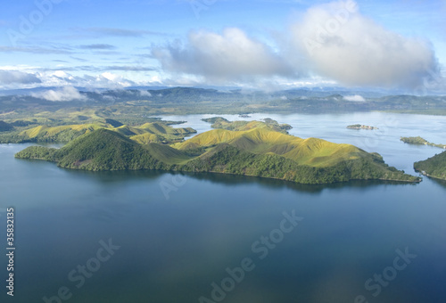 Photo: Aerial photo of the coast of New Guinea Aerial photo of the coast of New Guinea