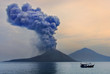 Volcano eruption. Anak Krakatau