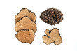 sliced black truffle