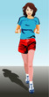 Sports Lady Running