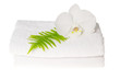 Handtuch mit Orchidee und Farn