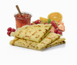 Crêpes et gelée de fruits