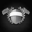 Motorsport Wappen Silber 3D
