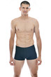 healthy fit young man islated on white background healthy fit young man islated on white background