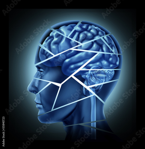 Illustration: Brain damage Brain damage
