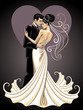 bride and fiance