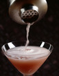 cocktail liqueur de litchi et jus de pamplemousse