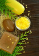 soap, stones and bath salt - spa composition