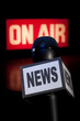 News Microphone On-Air Vertical