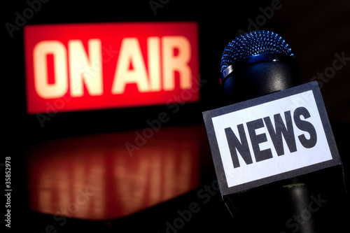 Photo: News Microphone On-Air News Microphone On-Air