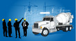 camion sur chantier