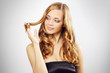 Beautiful girl with long wavy hair Beautiful girl with long wavy hair