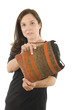 Photo: woman Turkish kilim woven hand-bag pocketbook woman Turkish kilim woven hand-bag pocketbook