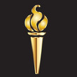 Torch flame golden Torch flame golden