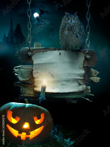 Photo: design background for Halloween party design background for Halloween party