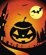 Vector: Halloween Pumpkin Background Halloween Pumpkin Background