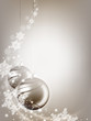Weihnachtsdeko mit Schneeflocken