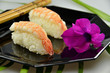 Teller mit Nigiri Sushi