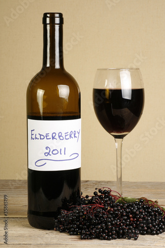 Photo: elderberry wine elderberry wine