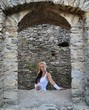bride in castle