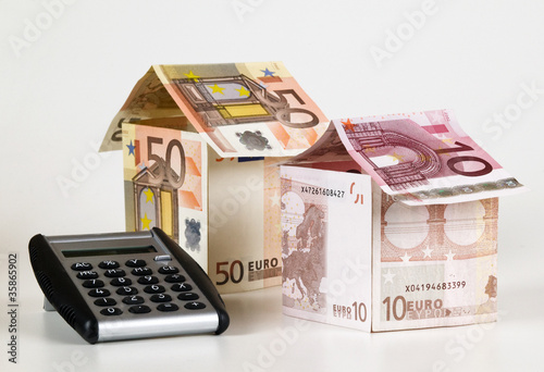 Photo: house built out of EUROS house built out of EUROS