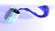 teinture _ colorant bleu