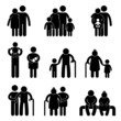 Happy Family  Icon Sign Symbol Pictogram