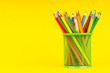 Back to school concept with colourful pencils Back to school concept with colourful pencils