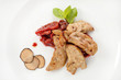 canvas print picture - foie gras with truffle