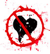 Don't fall in love, love concept