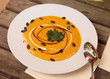 Foto: Kürbissuppe mit Sahne Kürbissuppe mit Sahne