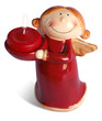 Red happy angel