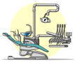 Cartoon Dentist chair
