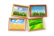Nature photos in picture frames Nature photos in picture frames