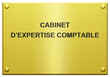 "Cabinet d'Expertise Comptable" Plaque Gravée