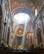 light beam in church sign of god
