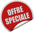 Sticker rot rund curl unten OFFRE SPECIALE