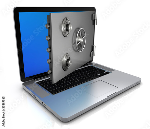Illustration: Laptop_Sicherheit Laptop_Sicherheit